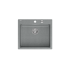 MORGAN 110 GraniteQ zlewozmywak silver stone z syfonem Push To Open stal szlachetna 1-komorowy b/o + zaczepy 4 szt