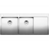 Zlewozmywak BLANCO CLARON 8 S-IF Stal polerowana lewa, korek auto., InFino, PushControl 521652