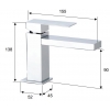 Bateria wannowa ścienna (korpus) Skyline  Daniel Rubinetterie SK600H.FIN02