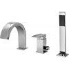 Bateria wannowa 3-otworowa LEVEL chrom Paffoni Rubinetterie LES040CR