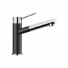 Bateria Blanco ALTA-S Compact Silgranit-Look Czarny/Chrom 526161