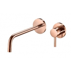 Bateria umywalkowa podtynkowa 175mm LIGHT różowe złoto Paffoni Rubinetterie LIG101ROSE70