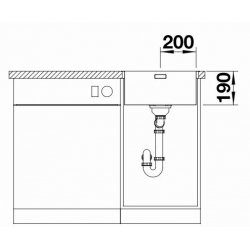 Zlewozmywak BLANCO ANDANO 400-IF/A Stal polerowana, korek auto., InFino, PushControl 525244