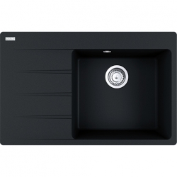 Zlewozmywak FRANKE Fragranit CNG 611-78 TL ociekacz z lewej strony onyx 114.0633.143