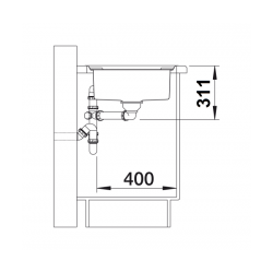 Zlewozmywak Blanco AXIS III 5 S-IF stal szlachetna 522103
