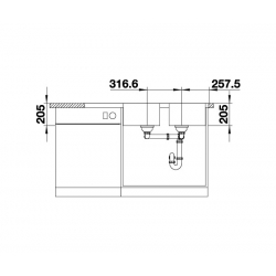 Zlewozmywak BLANCO CLASSIMO 8 S-IF Stal polerowana odwracalny, korek auto., PushControl, InFino 525332