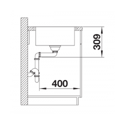 Zlewozmywak BLANCO LEMIS XL 6 S-IF Compact Stal szczotkowana, odwracalny, korek auto. 525110