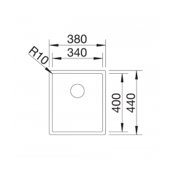 Zlewozmywak BLANCO CLARON 340-IF Stal Durinox, InFino 523388