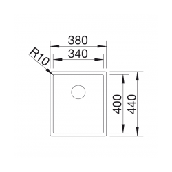 Zlewozmywak BLANCO CLARON 340-IF Stal polerowana, InFino 521570