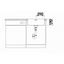 Zlewozmywak BLANCO ANDANO 500-IF/A Stal polerowana, korek auto, InFino,  PushControl 525245