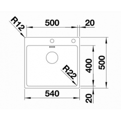 Zlewozmywak BLANCO ANDANO 500-IF/A Stal polerowana, korek auto, InFino,  PushControl 525245