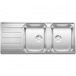 Zlewozmywak BLANCO CLASSIMO 8 S-IF Stal polerowana odwracalny, korek auto., PushControl, InFino 525332
