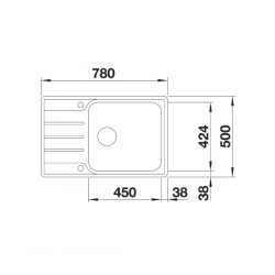 Zlewozmywak BLANCO LEMIS XL 6 S-IF Compact Stal szczotkowana, odwracalny, korek auto. 525110