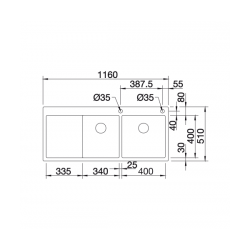 Zlewozmywak BLANCO CLARON 8 S-IF Stal polerowana prawa, korek auto., InFino, PushControl 521651