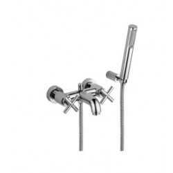 Bateria wannowa ścienna (kompletna) Quattro chrom Paffoni Rubinetterie QTV023CR