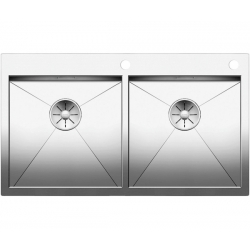 Zlewozmywak BLANCO ZEROX 400/400-IF/A Stal polerowana, korek auto., InFino, PushControl 521648