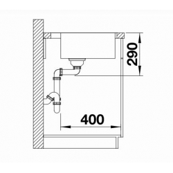 Zlewozmywak BLANCO ANDANO 500-IF/A Stal polerowana, korek auto, InFino,  PushControl 525245