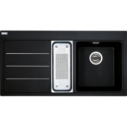 Zlewozmywak granitowy FRANKE MYTHOS FUSION MTF 651 KOMORA Z LEWEJ ONYX 114.0167.690