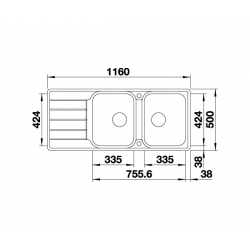 Zlewozmywak BLANCO CLASSIMO 8 S-IF Stal polerowana odwracalny, korek auto., PushControl, InFino 525332