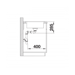 Zlewozmywak Blanco LANTOS 8 S-IF Compact z korkiem automatycznym 519713