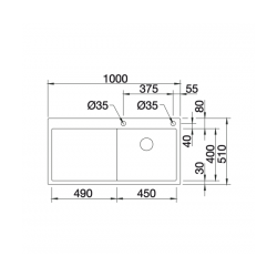 Zlewozmywak BLANCO CLARON 5 S-IF Stal polerowana lewa, korek auto., InFino, PushControl 521626