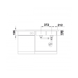 Zlewozmywak BLANCO DIVON II 8 S-IF Stal polerowana prawa, korek auto., InFino 521665