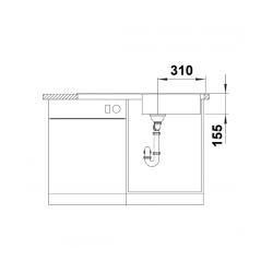 Zlewozmywak BLANCO LIVIT XL 5 S Stal szczotkowana odwracalny 515651