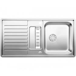 Zlewozmywak BLANCO CLASSIC Pro 5 S-IF Stal polerowana odwracalny, korek auto., InFino, odsączarka stalowa 523663
