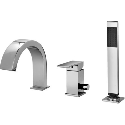 Bateria wannowa 3-otworowa LEVEL chrom Paffoni Rubinetterie LES040CR
