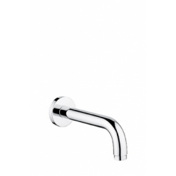 Wylewka ścienna L-18cm okrągła  Emmevi Rubinetterie biała C00626-18BO