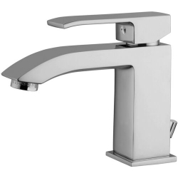 Bateria umywalkowa stojąca (clickclack) LEVEL chrom Paffoni Rubinetterie LES071KCR