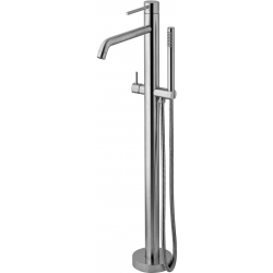 Bateria wannowa wolnostojąca LIGHT stal szczotkowana Paffoni Rubinetterie LIG032ST