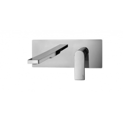 Bateria umywalkowa podtynkowa 200mm TANGO stal szczotkowana Paffoni Rubinetterie TA105ST