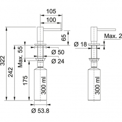 Dozownik Franke ACTIVE SM Chrom 119.0547.902
