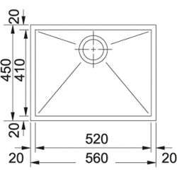 Zlewozmywak FRANKE Planar PPX 110-52 STAL SZLACHETNA, JEDWAB 122.0203.471