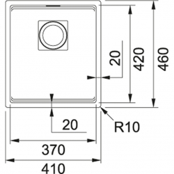 Zlewozmywak Franke Kanon KNG 110-37 Kremowy 125.0528.633