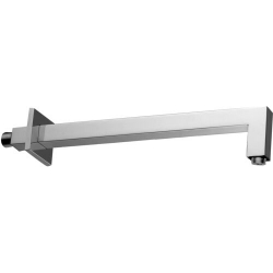 Ramię ścienne kwadratowe 40cm stal szczotkowana Paffoni Rubinetterie ZSOF063ST
