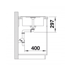 Zlewozmywak Blanco METRA 45 S Compact Czarny odwracalny 525912