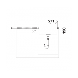 Zlewozmywak Blanco SUBLINE 500-IF/A SteelFrame Czarny, InFino 526000