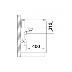 Zlewozmywak Blanco SUBLINE 500-IF SteelFrame Czarny, korek auto., InFino 525998