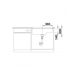 Zlewozmywak Blanco SUBLINE 700-U Level Czarny, InFino 526004