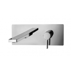 Bateria umywalkowa podtynkowa 200mm ROCK stal szczotkowana Paffoni Rubinetterie RO105ST