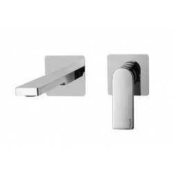 Bateria umywalkowa podtynkowa 150mm TANGO stal szczotkowana Paffoni Rubinetterie TA104ST70