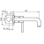 Bateria umywalkowa podtynkowa PIPER chrom Emmevi Rubinetterie 45055-18CR