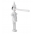 Bateria umywalkowa stojąca PINOCCHIO biały Emmevi Rubinetterie 1883BC