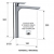 Bateria umywalkowa wysoka INFINITY chrom Daniel Rubinetterie IR607CR