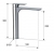 Bateria umywalkowa wysoka (bez korka) INFINITY chrom Daniel Rubinetterie IR607BCR