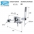 Bateria wannowa ścienna INFINITY chrom Daniel Rubinetterie IR610CR