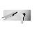 Bateria umywalkowa podtynkowa 250mm WEST chrom Paffoni Rubinetterie WS106CR