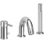 Bateria wannowa 3-otworowa LIGHT chrom Paffoni Rubinetterie LIG040LCR